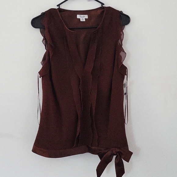 NWT Liz&Co Blouse size 12 - Picture 2 of 5